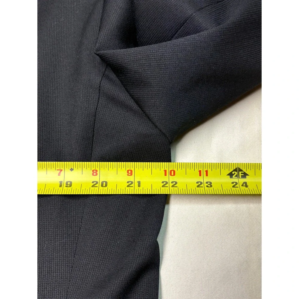 Ermenegildo Zegna Men's Super 100s‎ Fine Worsted Wool Blazer Made Italy Black 42